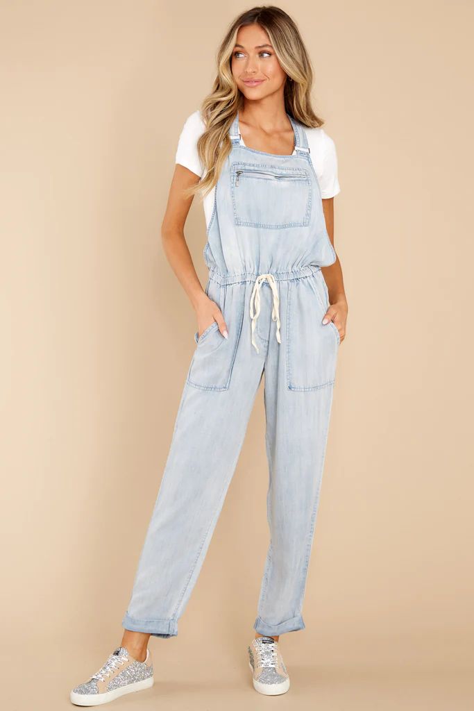 More Than Enough Light Chambray Overalls | Red Dress 