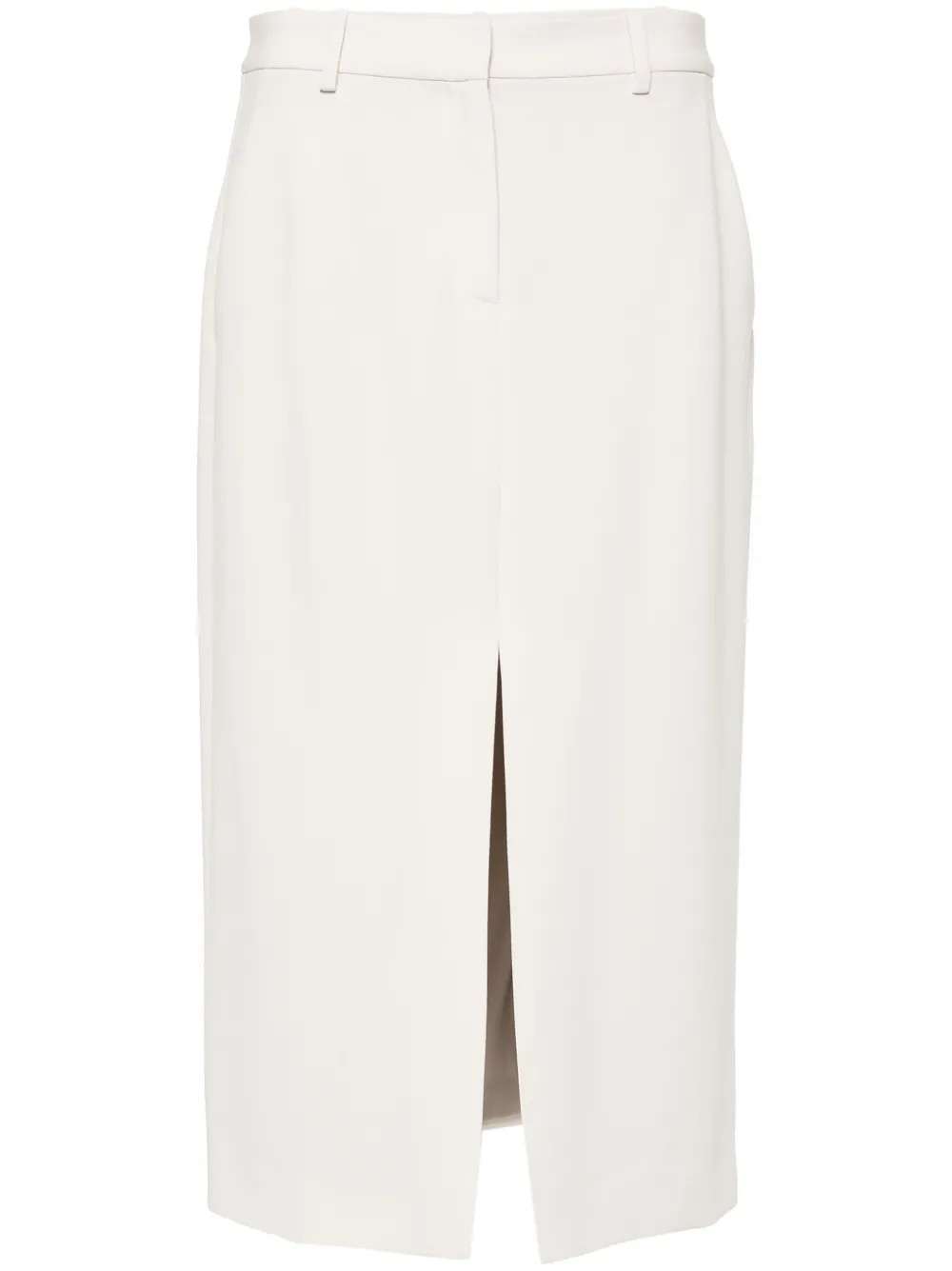 Theory front-slit Crepe Skirt - Farfetch | Farfetch Global