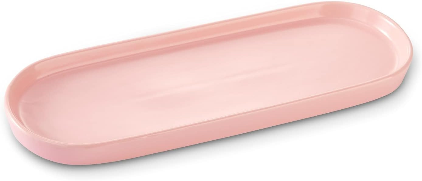 Ceramic Sink Tray, Bathroom Counter Tray, Bathtub Tray, Cosmetics Dish, Candle Tray, Perfume Sham... | Amazon (US)