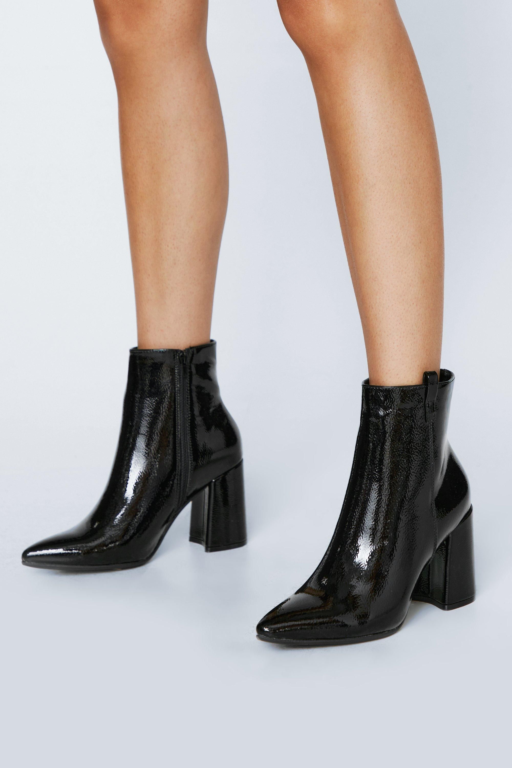 Your Love Shines On Patent Faux Leather Boots | NastyGal (US & CA)