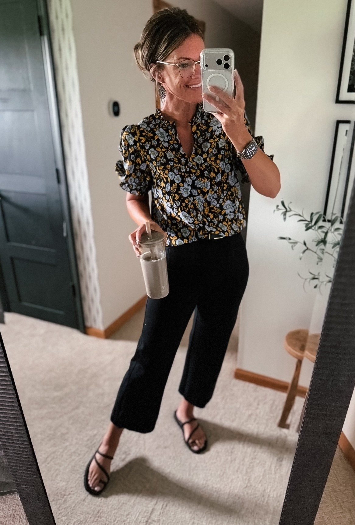 Workwear outfit of the day 💇‍♀️ 
Top/small
Pants/ medium (nice stretch) 
Sandals/tts

#LTKOver40 #LTKWorkwear #LTKSeasonal