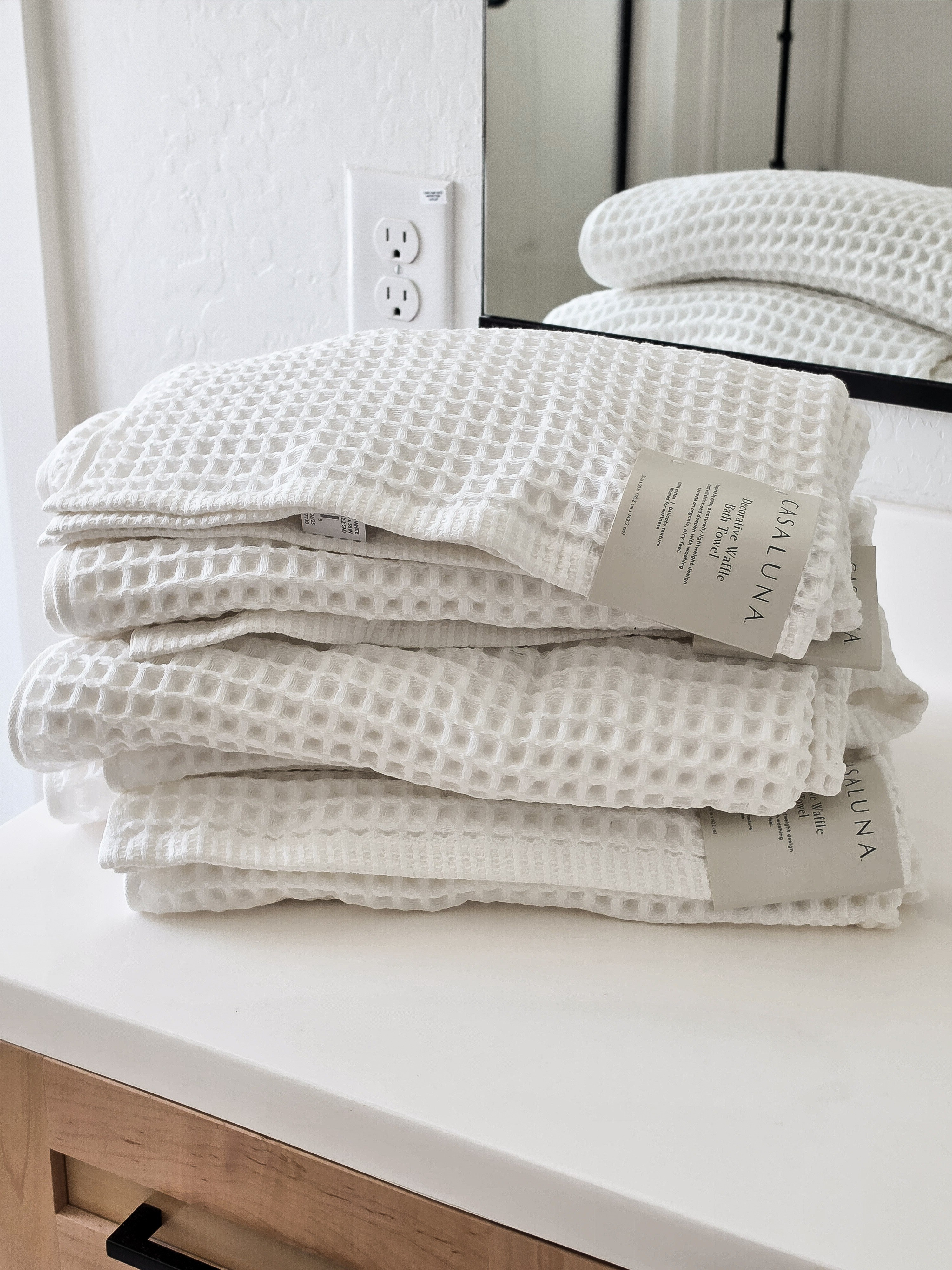 Who knew towels could completely change the feel of a bathroom? 🤍

#LTKHome