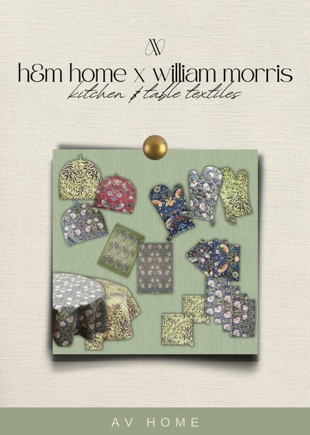 H&M Home x William Morris kitchen & table textiles collection ✨

#LTKFind #LTKhome
