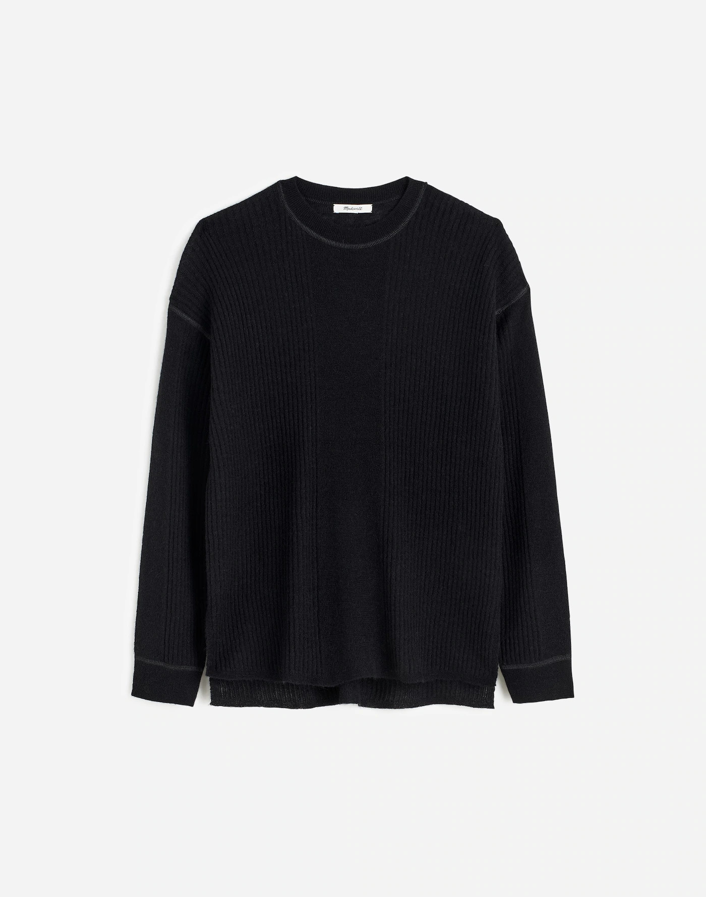 Ribbed Alpaca-Blend Crewneck Sweater | Madewell | Madewell