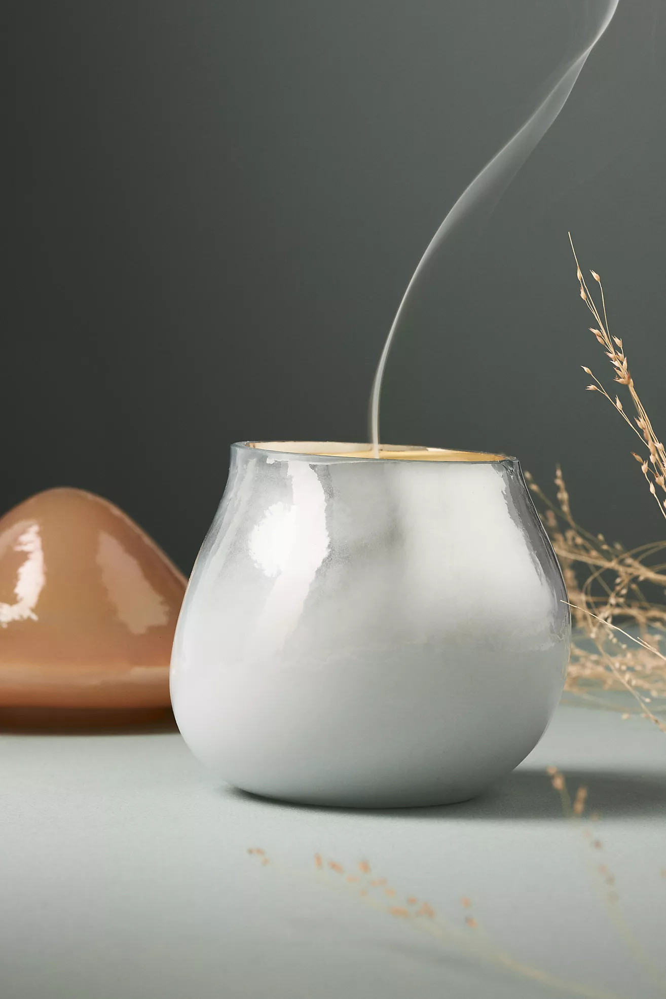 Mushroom White Birch & Pumpkin Glass Candle | Anthropologie (US)