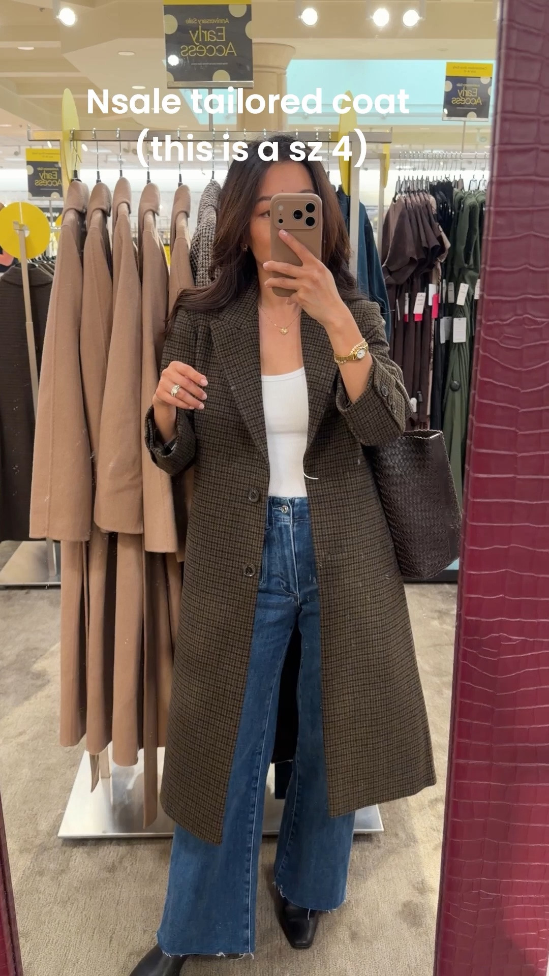 Found this year’s version of the Lauren Ralph Lauren coat in Nsale but only a size 4 regular to try on. Lovely houndstooth plaid. 

See prior video for me trying on size 0 from last year. Slim tailored fit, sleeves slightly long on me. 

• Paige Anessa crop jeans 24 older wash
• Steve Madden boots 5.5

Nordstorm anniversary sale coats fall outerwear

#LTKPetite #LTKSaleAlert