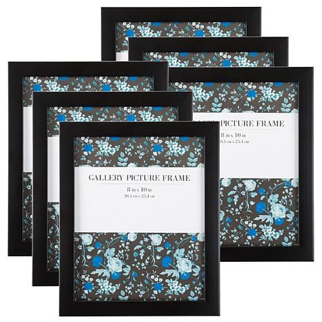 Hastings Home 8" x 10" Picture Frames 6-Pack - Black - 20434465 | HSN | HSN