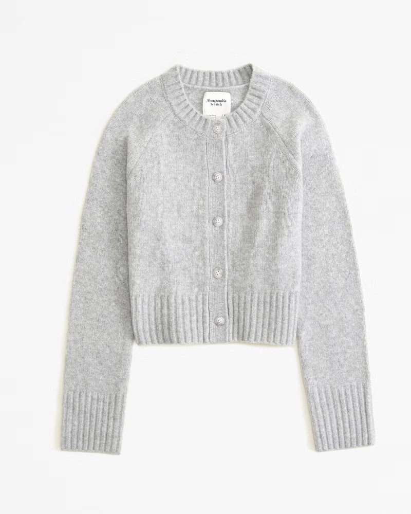 Crew Button-Up Cardigan | Abercrombie & Fitch (US)