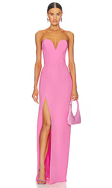 Amanda Uprichard x REVOLVE Cherri Gown in Shocking Pink from Revolve.com | Revolve Clothing (Global)