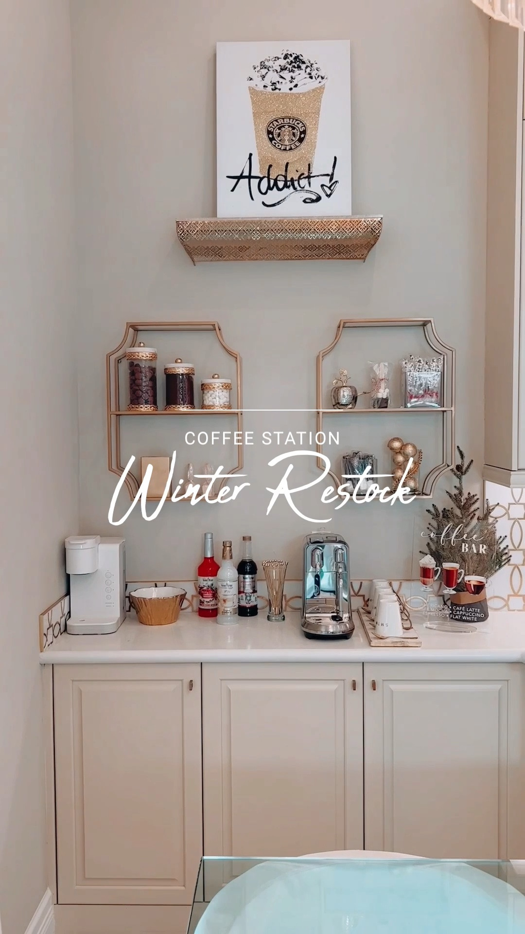 The holidays are finished, but winter is still here! My coffee station needed to be restocked, so I decided to indulge in sweetness a little longer! 😉 We have a couple of coffee makers to cater to everyone’s needs, yummy coffee syrups, everything you need to prepare a good cup of hot cocoa, and coffee, sugar, sweetener, and shortbread chocolate cookies. Are you ready to indulge too? 😉

#LTKhome #LTKSeasonal