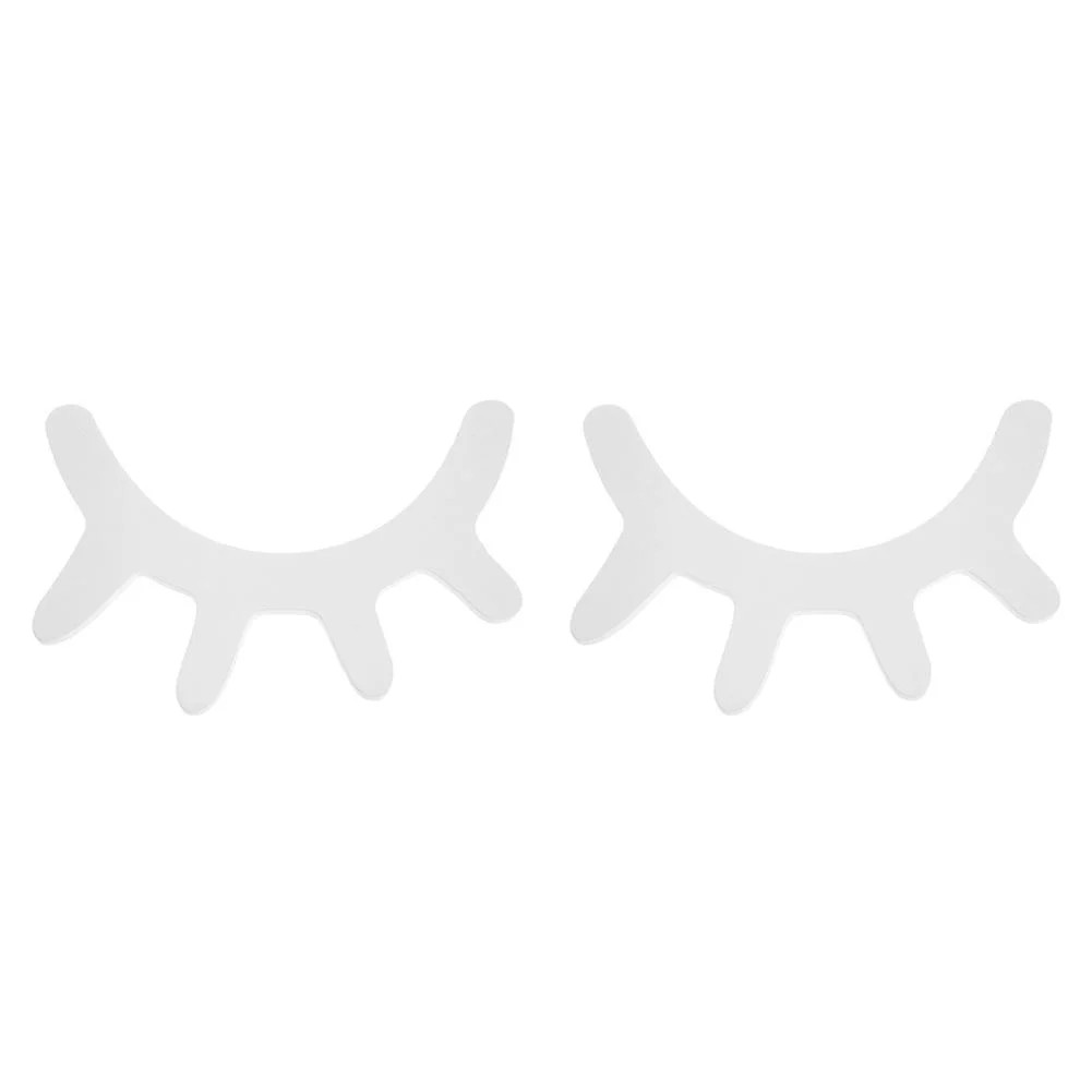 Edfrwws 2pcs Nordic Cute Wooden Eyelashes Pattern 3D Sleepy Eyes Wall Sticker/White | Walmart (US)