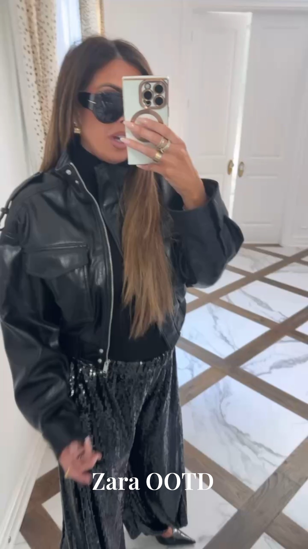 I’m wearing a size small in everything! 

Balloon pants, Sequin pants, Zara finds, Zara fashion, Leather jacket, Winter fashion, Winer finds, Holiday Party, Holiday Fashion, Emily Ann Gemma

#LTKootd #LTKBump #LTKHoliday