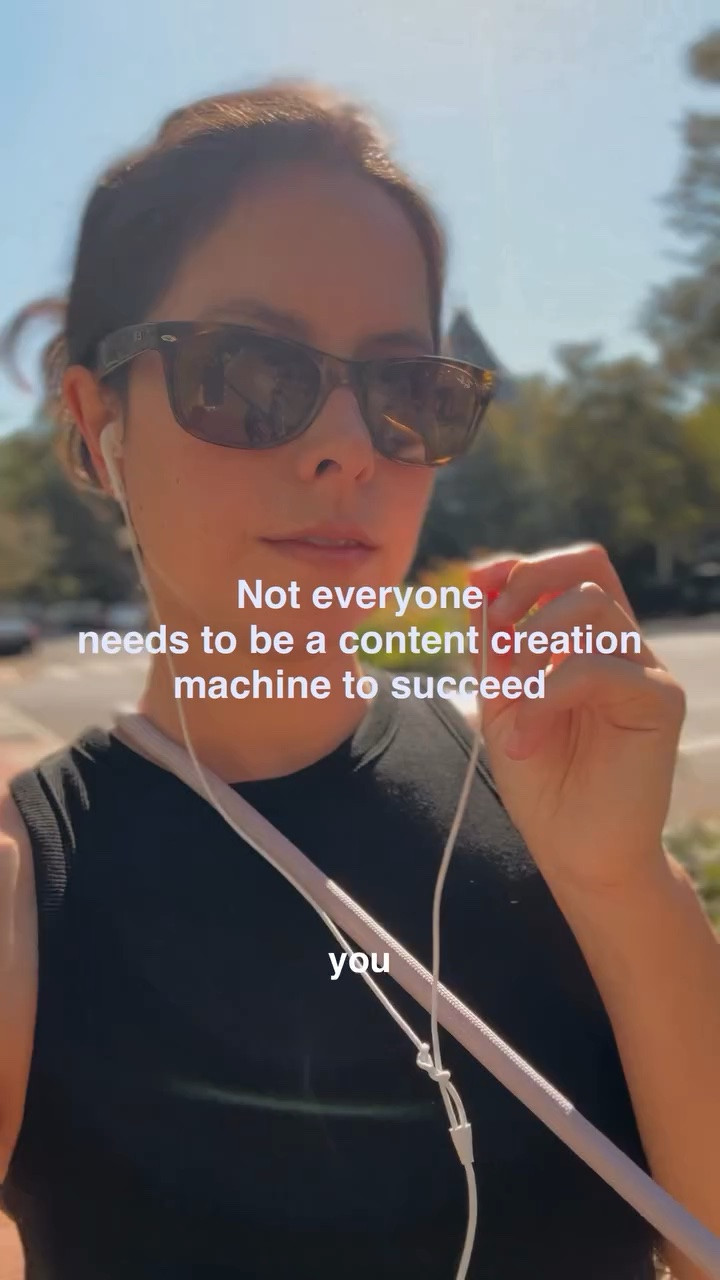 Thank you for suffering through my post cold sniffles with me on this one but most importantly If what coming out with 10 videos a day is working for you keep doing that!

This is a reminder that people give advice based off of their experience, their personality, how they’re best at experiencing the world. 

Most content creation advice isn’t good or bad. It just doesn’t account to how we fundamentally all communicate in our own way and that includes in the digital space. 

I was thinking about my human design chart over the last few weeks for the first time in a long time and it was such a reminder of my strengths and how I best operate and it’s not being a content creation machine lol 

Let me know if you want me to dive deeper on how that applies to being a content creator!

Influencer burn out, content creation advice, content creator tips