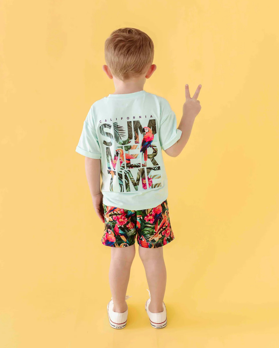 Parrot-ise Found T-Shirt & Shorts Set | Bums & Roses