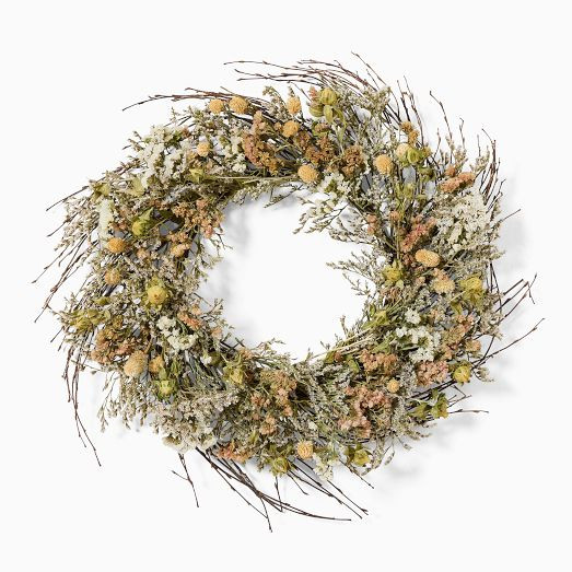 Dried White Twig Wreath | West Elm (US)