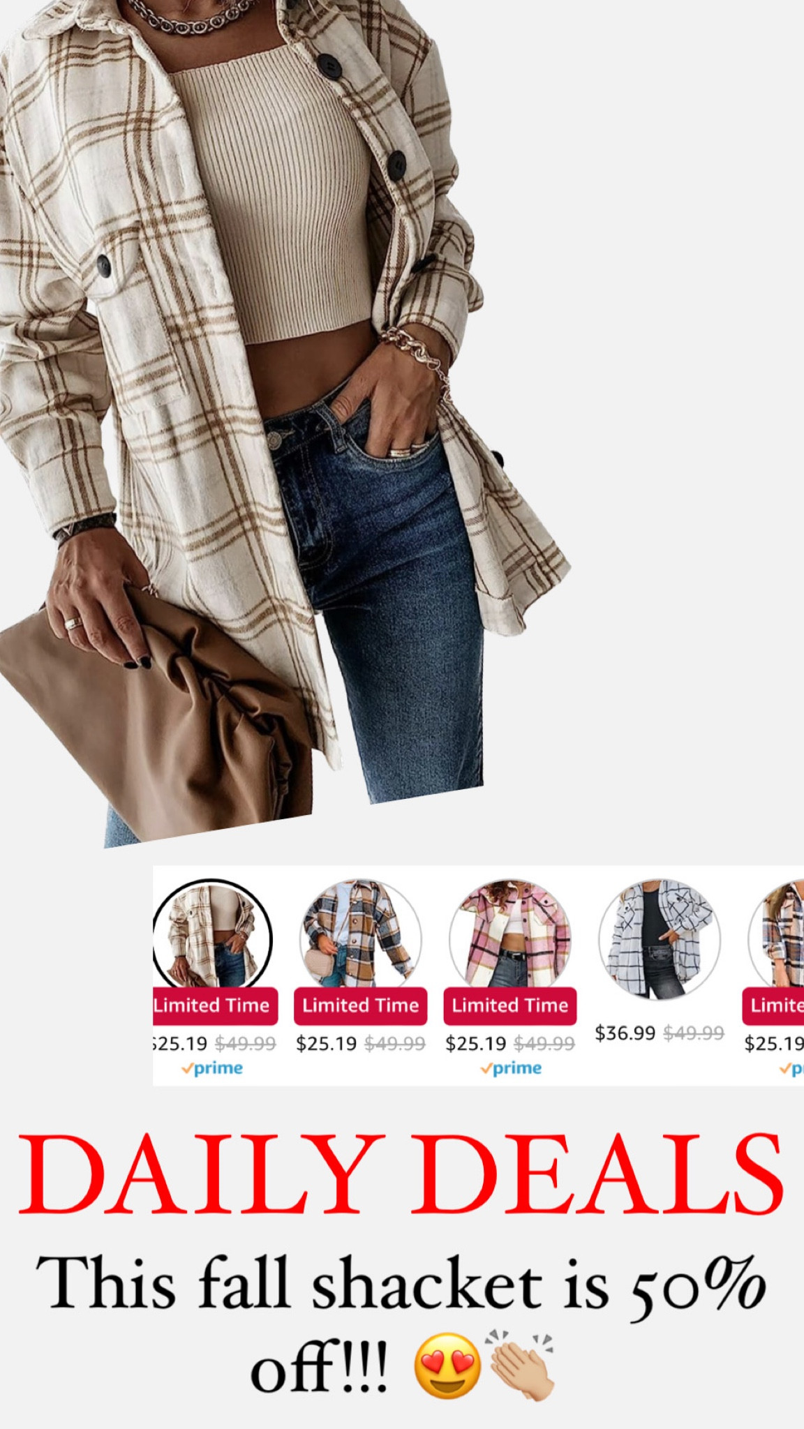 Fall plaid shacket! Amazon sale! Fall clothes. Women fall fashion 

#LTKsalealert #LTKSale #LTKstyletip