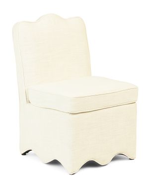 21x33 Scalloped Bottom Skirted Dining Chair | Marshalls