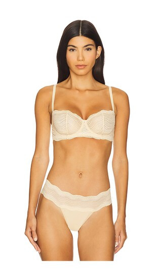 Cosabella Dolce Balconette Bra in Nude. - size 32B | Revolve Clothing (Global)