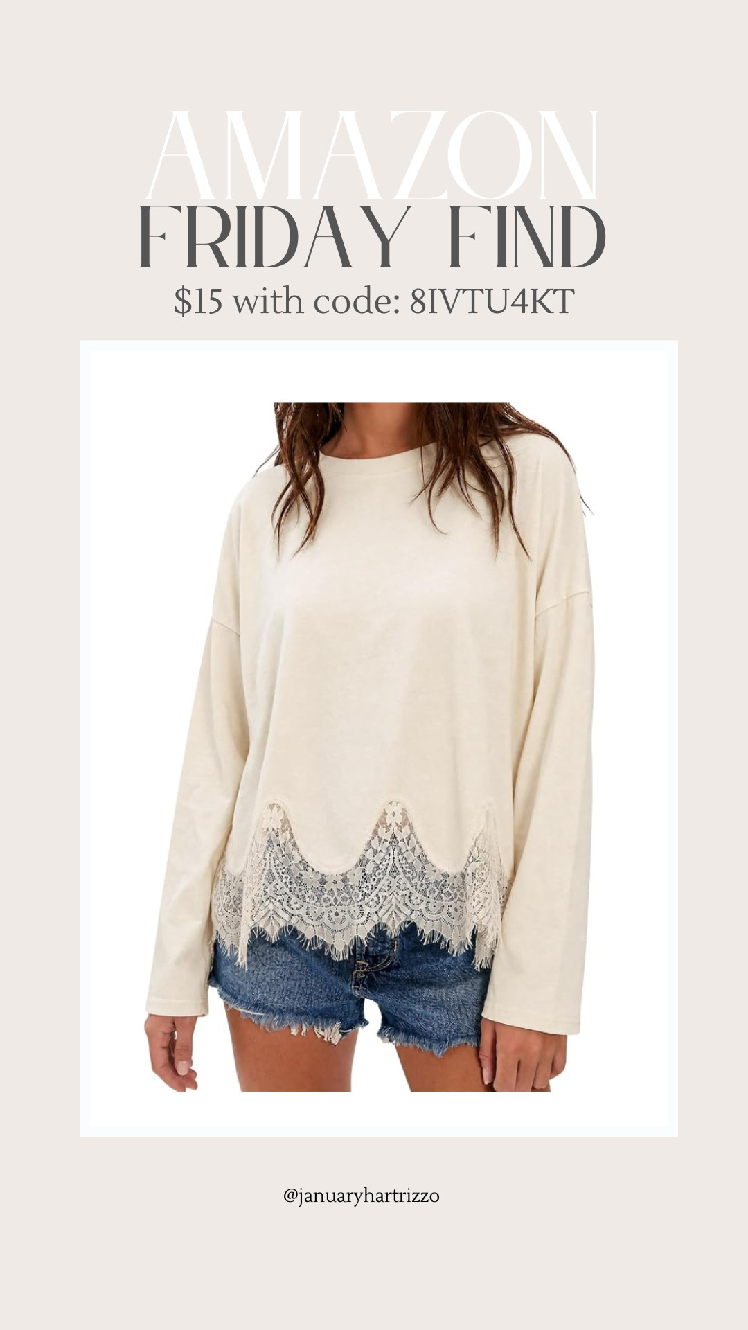 Love this fun top for transitioning into fall. Would be so cute with denim shorts now and jeans when it cools down. 
✨(Use code: 8IVTU4KT to snag it for $15 thru Aug 7th!)

fall tops, fall outfits, fall transition, lace trim tee shirt, lace trim top, summer outfits 

 #LTKootd #LTKmomlife #LTKSaleAlert