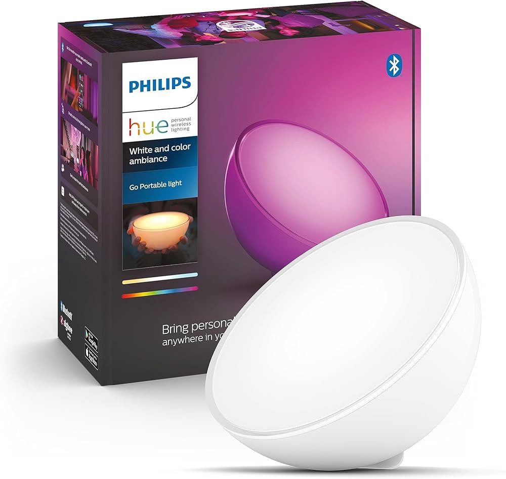 Philips Hue White & Color Ambiance Go Tischleuchte (530 lm), dimmbare Tischlampe für das Hue Lic... | Amazon (DE)