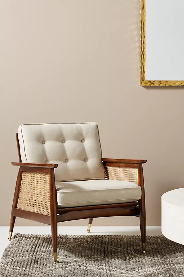 Nadia Caned Accent Chair | Anthropologie (US)