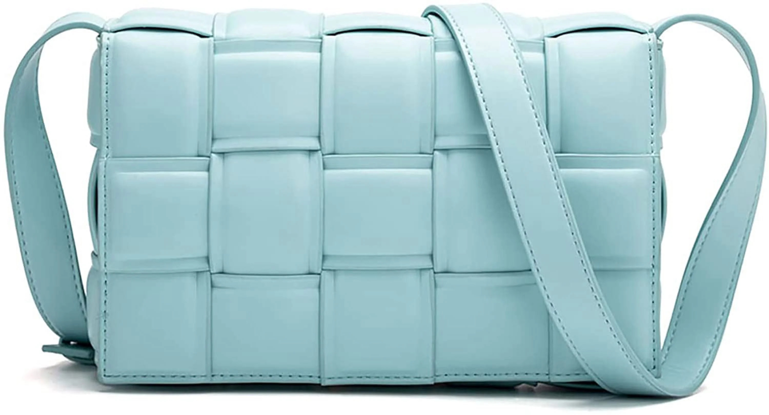 Woven Crossbody Handbag Purse for Women, Small Shoulder Messenger Bag Clutch Wallet Square Bag | Walmart (US)