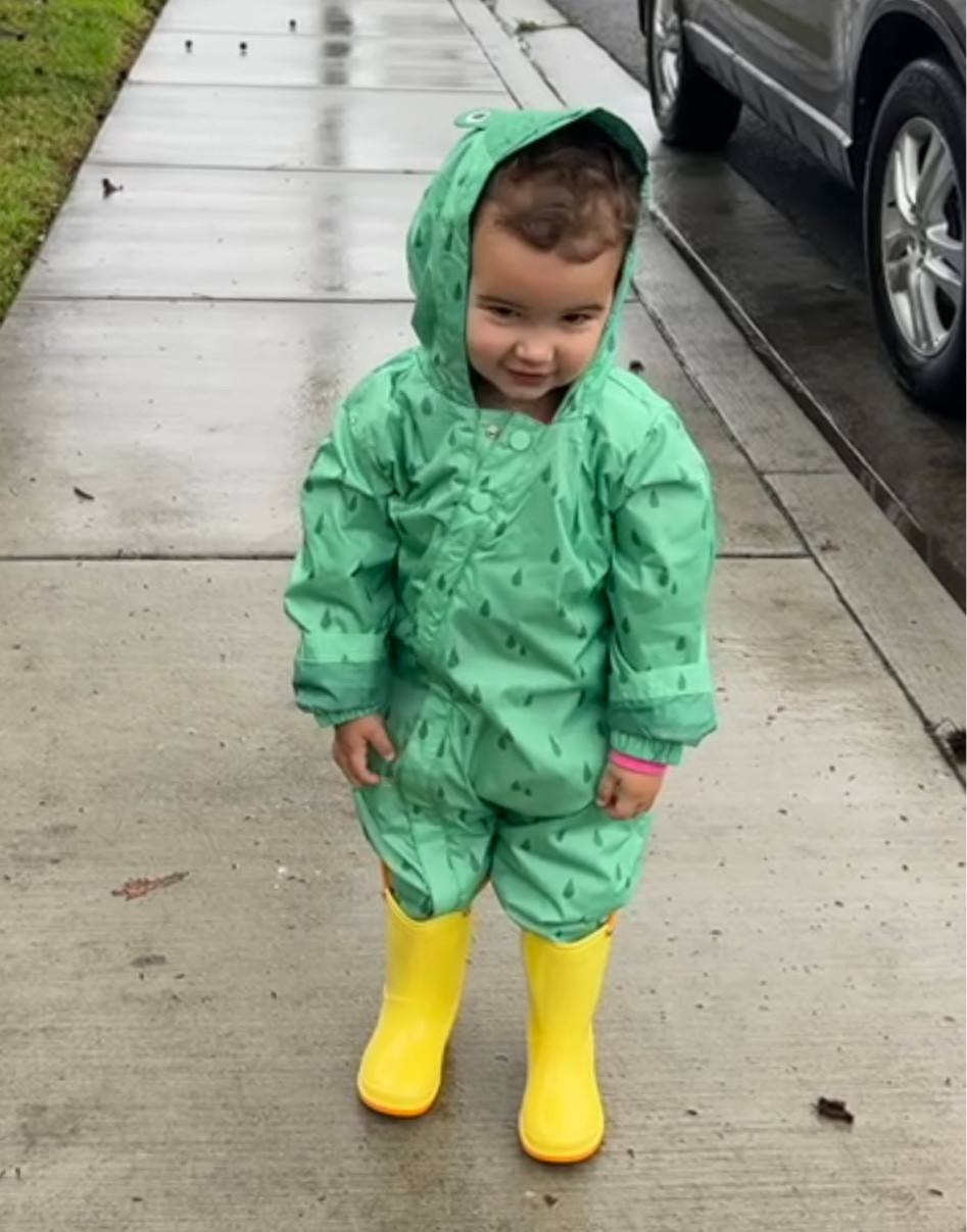 Toddler rain suit & boots cause you know this one loves to splash in puddles 😅☔️ 

#LTKfamily #LTKbaby #LTKkids