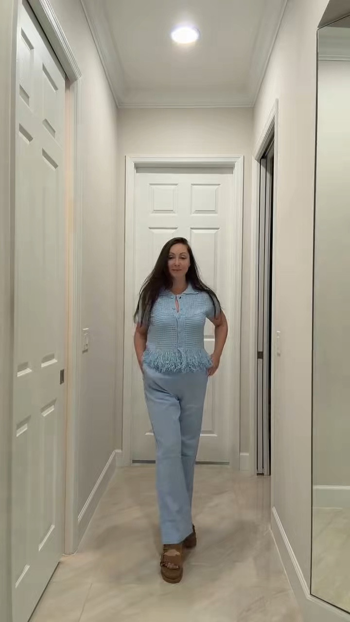 Ok but fringe is officially the move this summer and this ice blue crochet set just proved it. The matching top and skirt together? So easy, so cute.

#LTKdayinmylife #LTKMidsize #LTKOver40