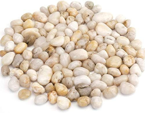 Nicunom 6 lb White Pebbles Natural Decorative Stone Small Polished Gravel River Rocks for Aquariu... | Amazon (US)