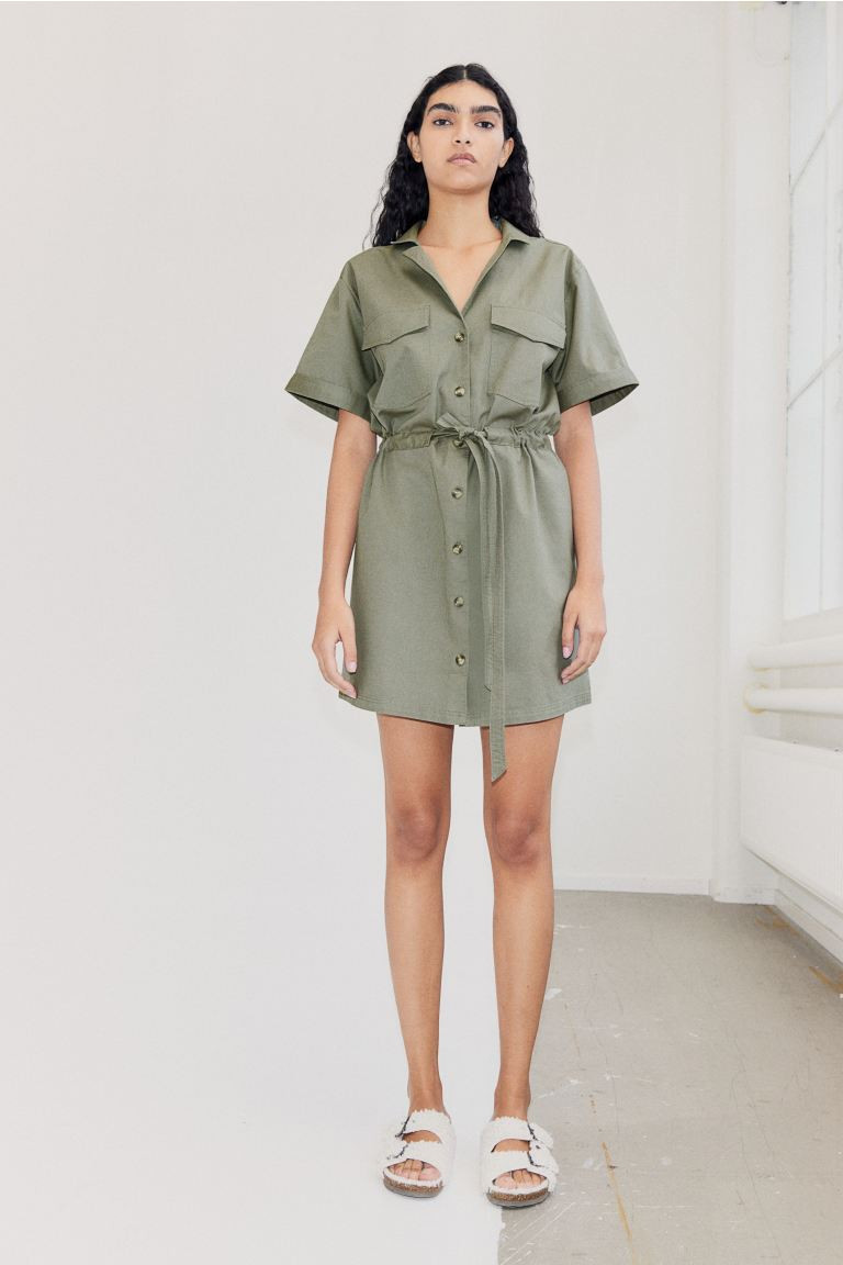 Linen-blend Utility Dress | H&M (US + CA)