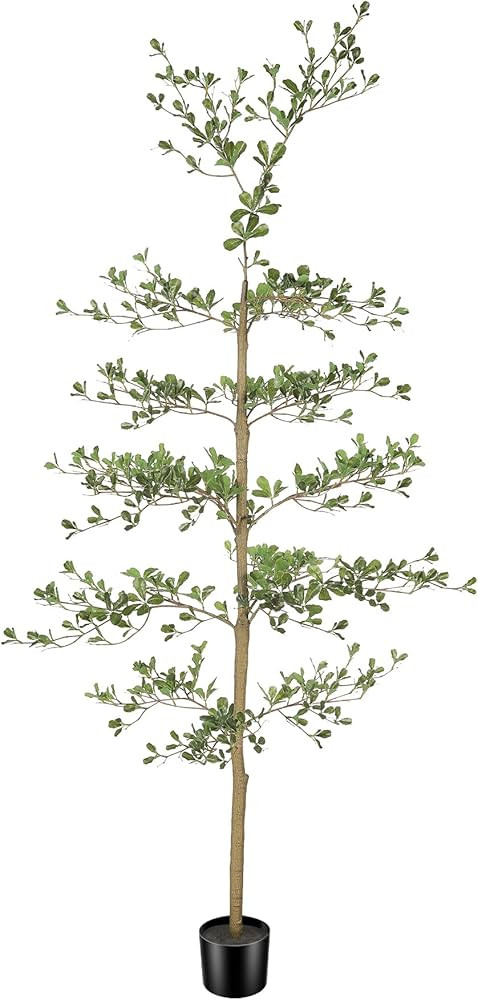 Black Olive Tree Artificial- 6ft Faux Black Olive Tree with Natural Trunk and Realistic Leaves - ... | Amazon (US)