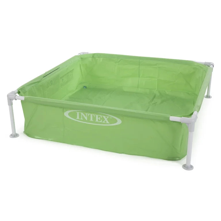 Intex 57172EP 48 x 12 Inch Mini Frame Kids Beginner Kiddie Swimming Pool, Green - Walmart.com | Walmart (US)