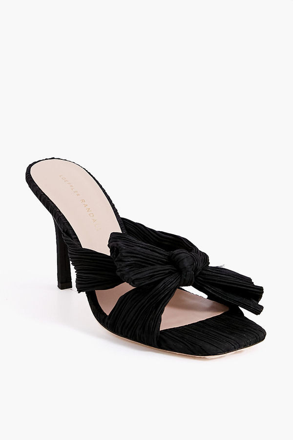 Black Taffeta Claudia Heels | Tuckernuck (US)