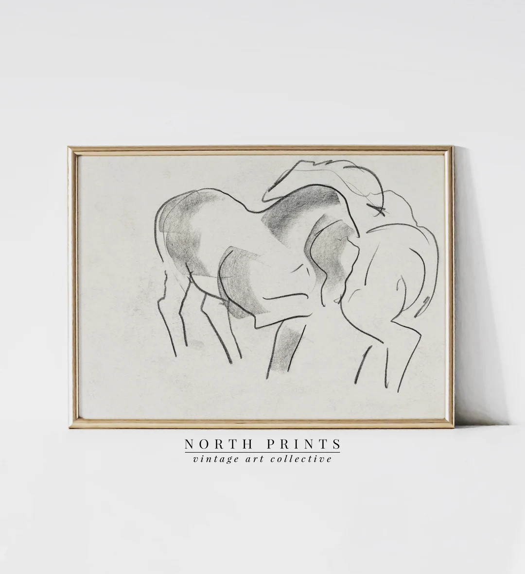 Rustic Industrial Art | Vintage Modern Sketch | Horse Drawing Neutral Decor PRINTABLE Digital | 1... | Etsy (AU)