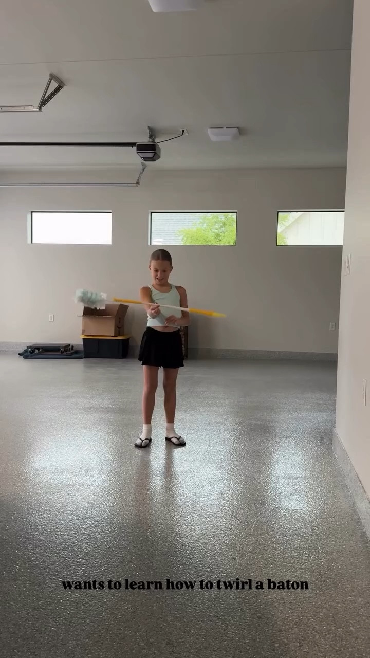 wants to learn how to twirl a baton