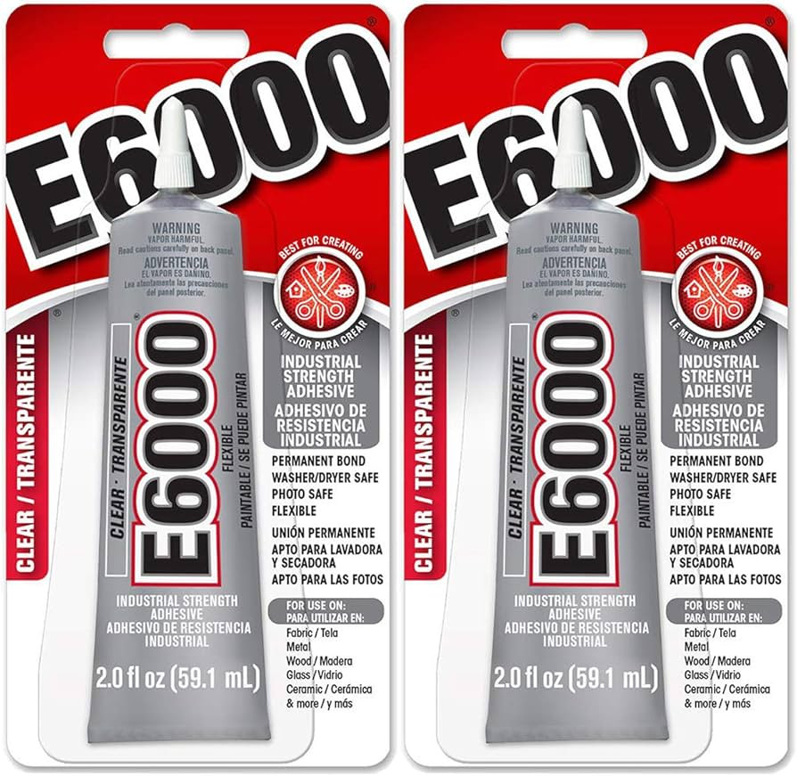 E6000 237032 Craft Adhesive, 2 fl oz Clear, 2 Pack | Amazon (US)