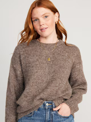 Crew-Neck Tunic Sweater for Women | Old Navy (US)