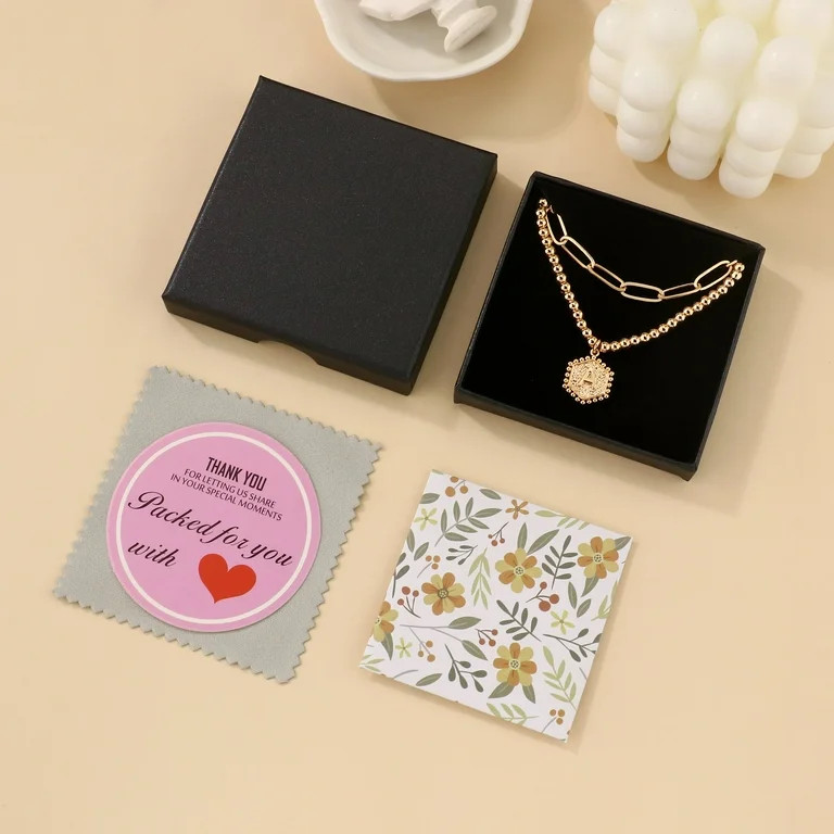 TINGN Gold Bracelets for Women Layered Initials Bracelet Paperclip Link Gold Chain Bracelets Gold... | Walmart (US)