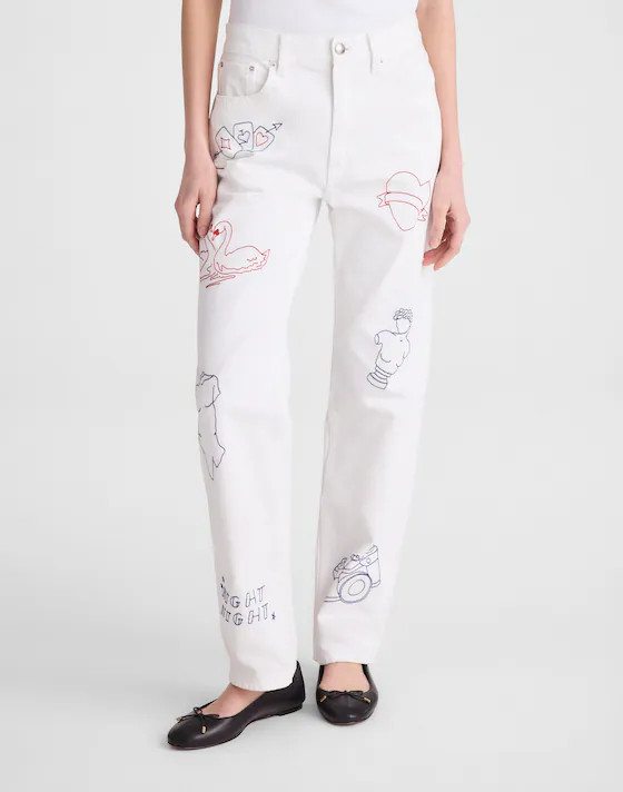 Embroidered Slim Boyfriend Jean | Madewell