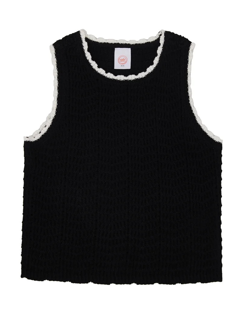 Wonder Nation Girls Sweater Tank, Sizes 4-18 & Plus | Walmart (US)