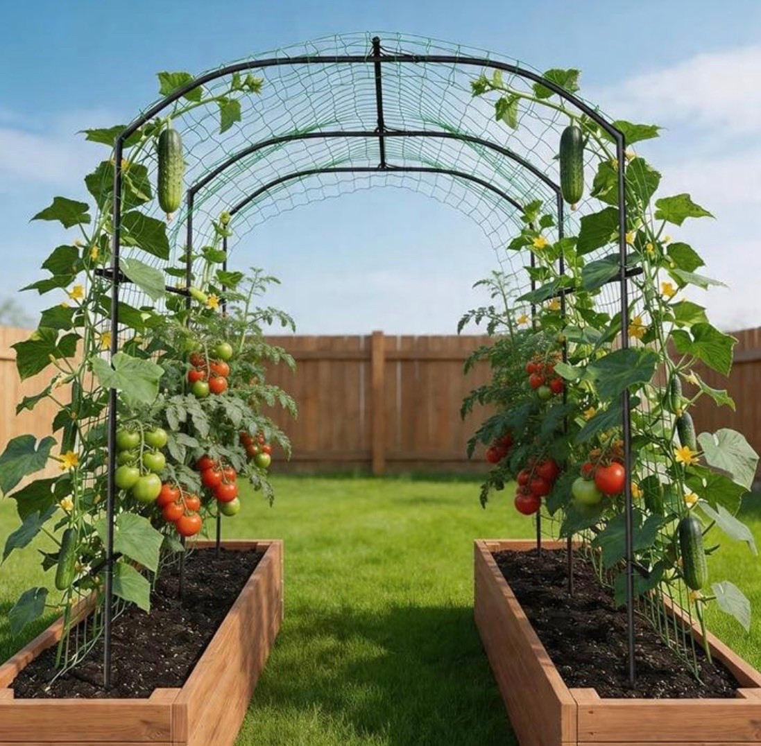 Easy to assemble garden arch trellis.