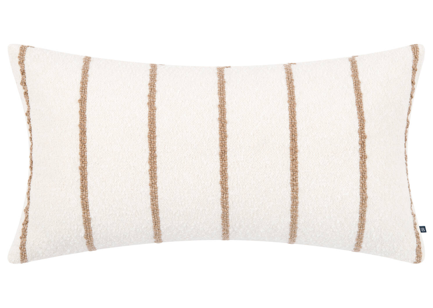 Avena Striped Pillow 12x22 Ivory/Cara | Urban Barn