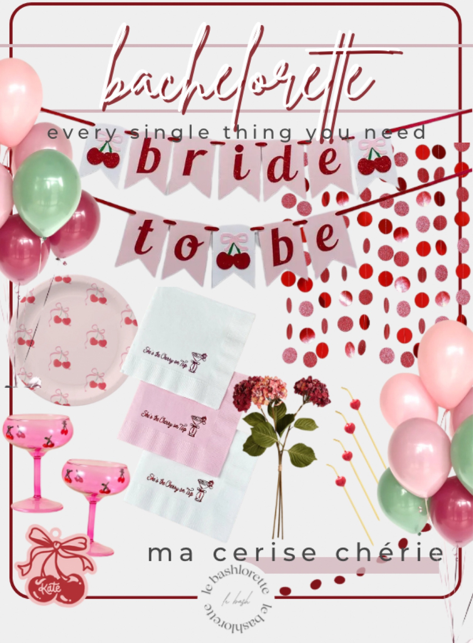 Bachelorette Party: Ma Cerise Cherie 

A punchy take on a little coquette vibe
🍒🎀🇫🇷🤍🩰🍸

#leBASHlorette
#leBASH


#LTKParties #LTKWedding