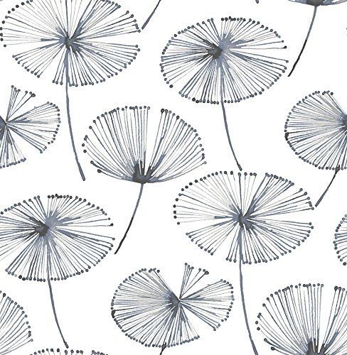 NuWallpaper NU2683 Aya Peel & Stick Wallpaper, Blue | Amazon (US)