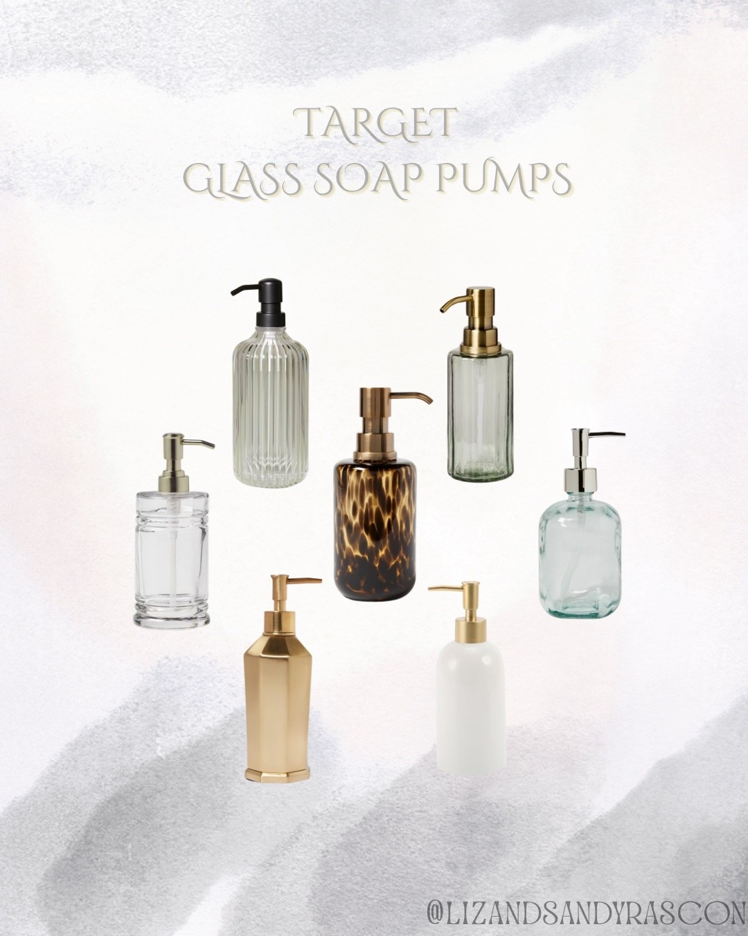 Target Glass Soap Pumps. Bathroom. 

#LTKHome