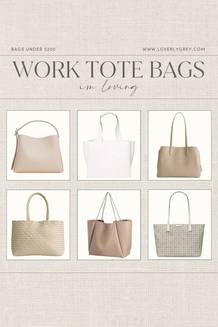 Work tote bags I’m loving! All under $200!

Loverly Grey, work bags

#LTKStyleTip #LTKItBag #LTKSeasonal