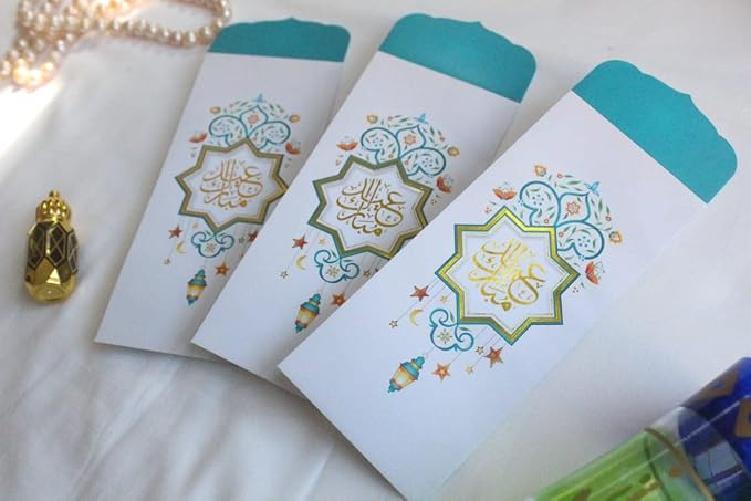 Confetti! (Pack of 10) Eid Money Envelope for Gifting - Eid Mubarak Ramadan Eidi Envelopes - Lant... | Amazon (US)