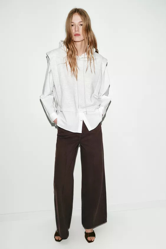 HOODED SWEATSHIRT SHIRT | Zara US