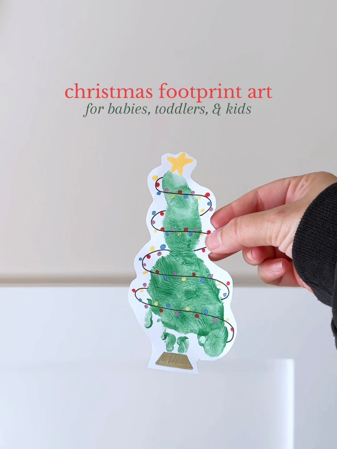 baby, toddler, & kids footprint art supplies for christmas - everything you need to make this footprint christmas tree craft! 

#LTKHoliday #LTKBaby #LTKKids