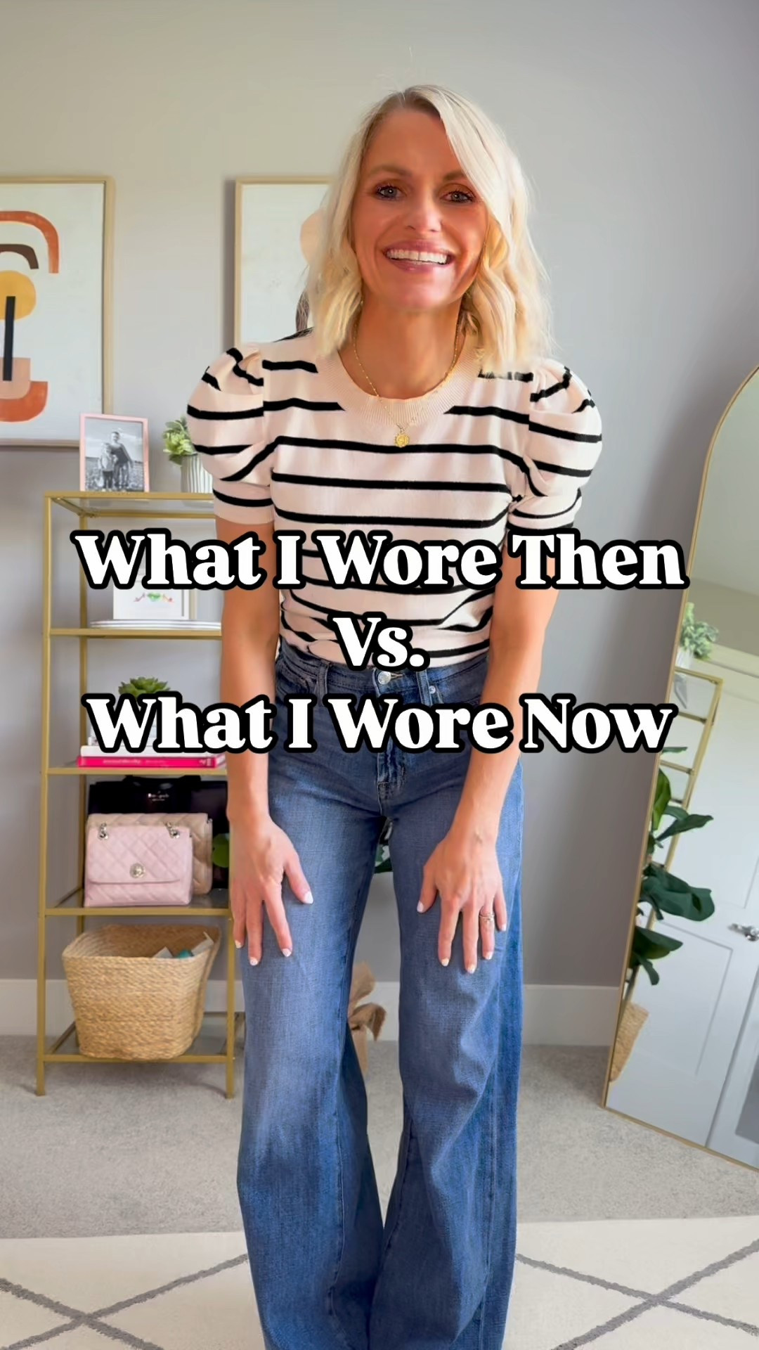 What I wore then vs. what I wore now! Updating an outfit from 2016! 1st pair of jeans- 25/short || top- small || cropped jeans- 25/petite 

#LTKOver40 #LTKPetite #LTKStyleTip